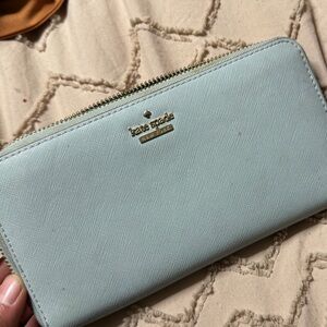 Kate Spade Mint Green Zip Wallet